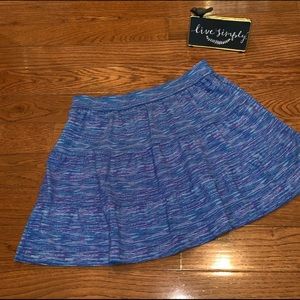 TEHAMA Blue tiered skirt